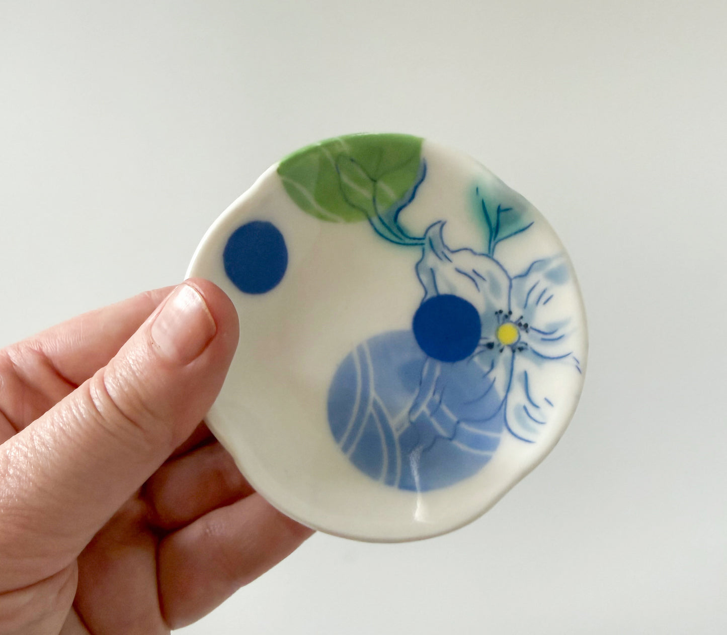 Small dish with dogwoods