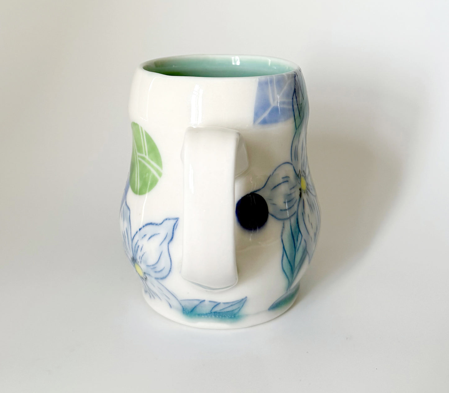 Large mug with dogwood blossoms