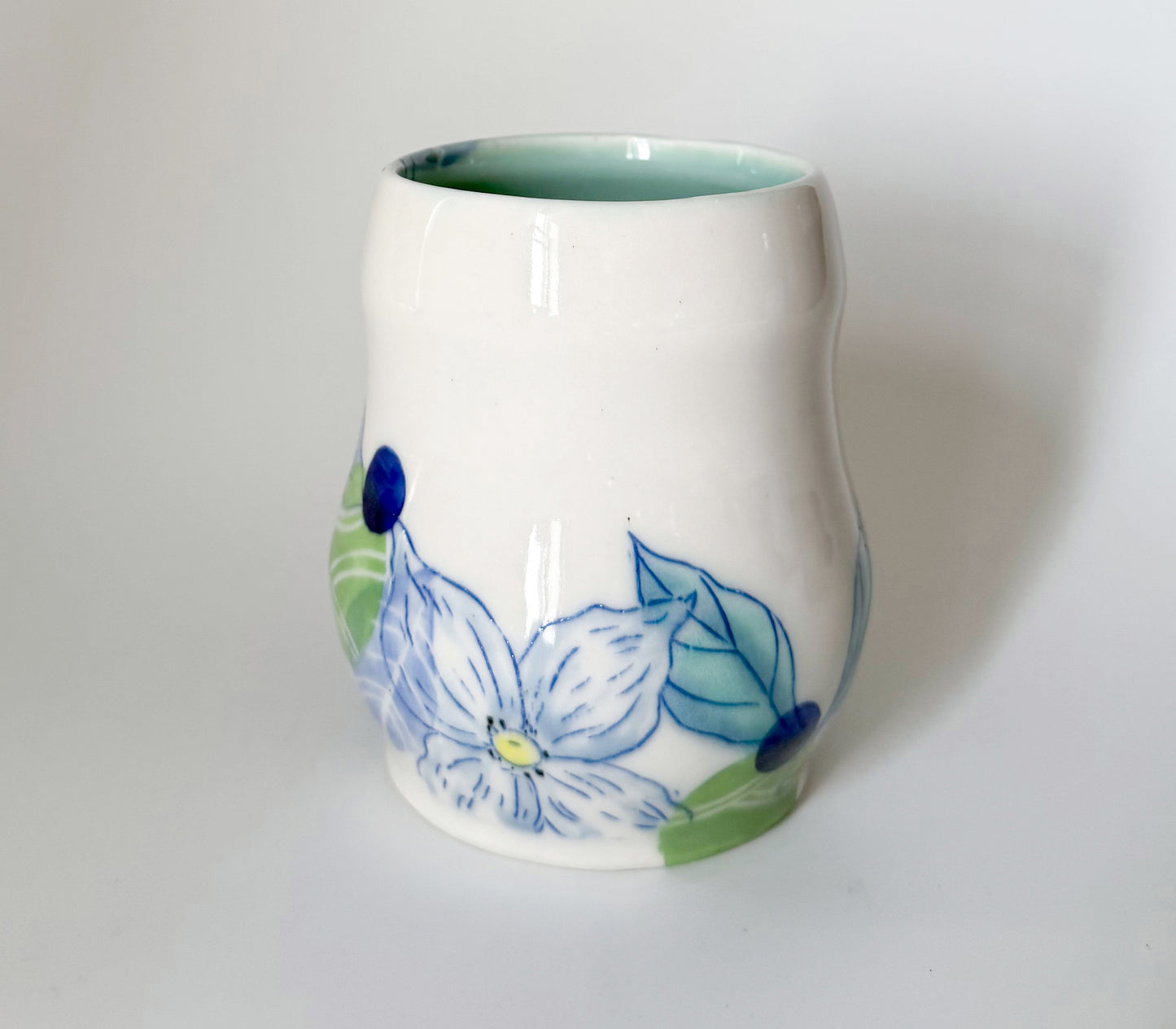 Large mug with dogwood blossoms