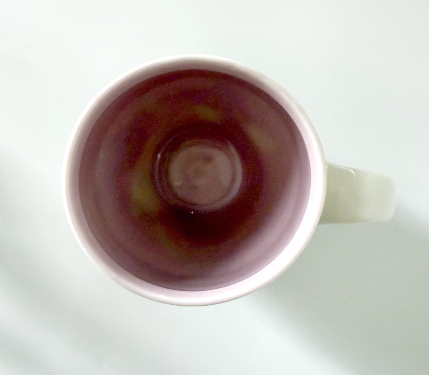 Mug with pink poppies