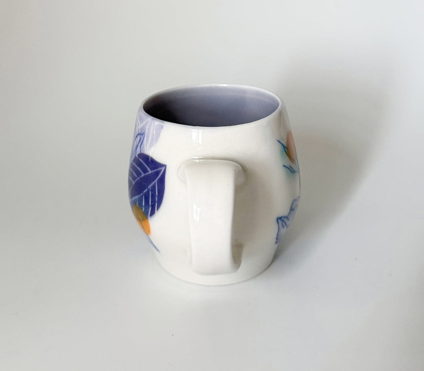 Small mug with clematis