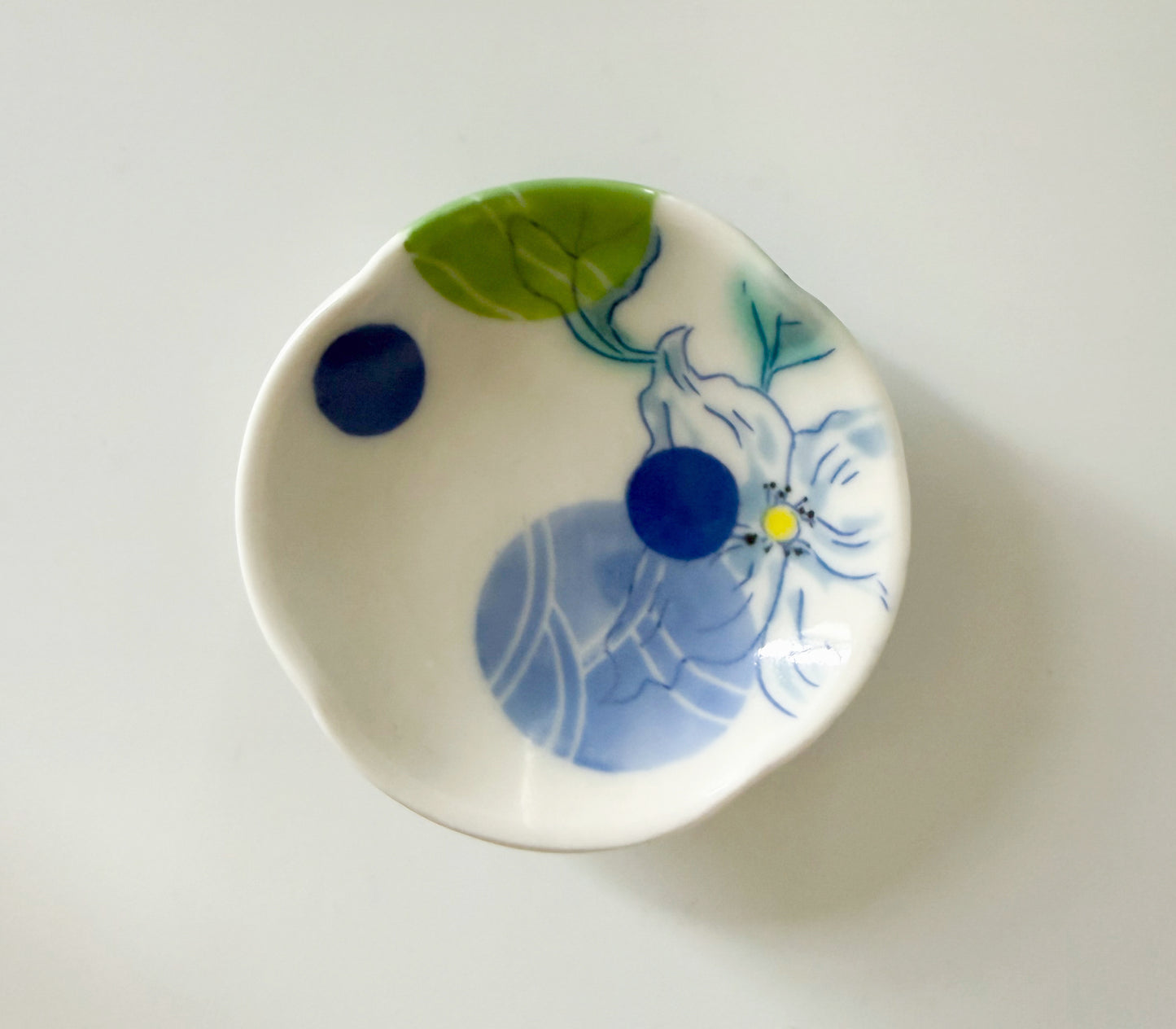 Small dish with dogwoods