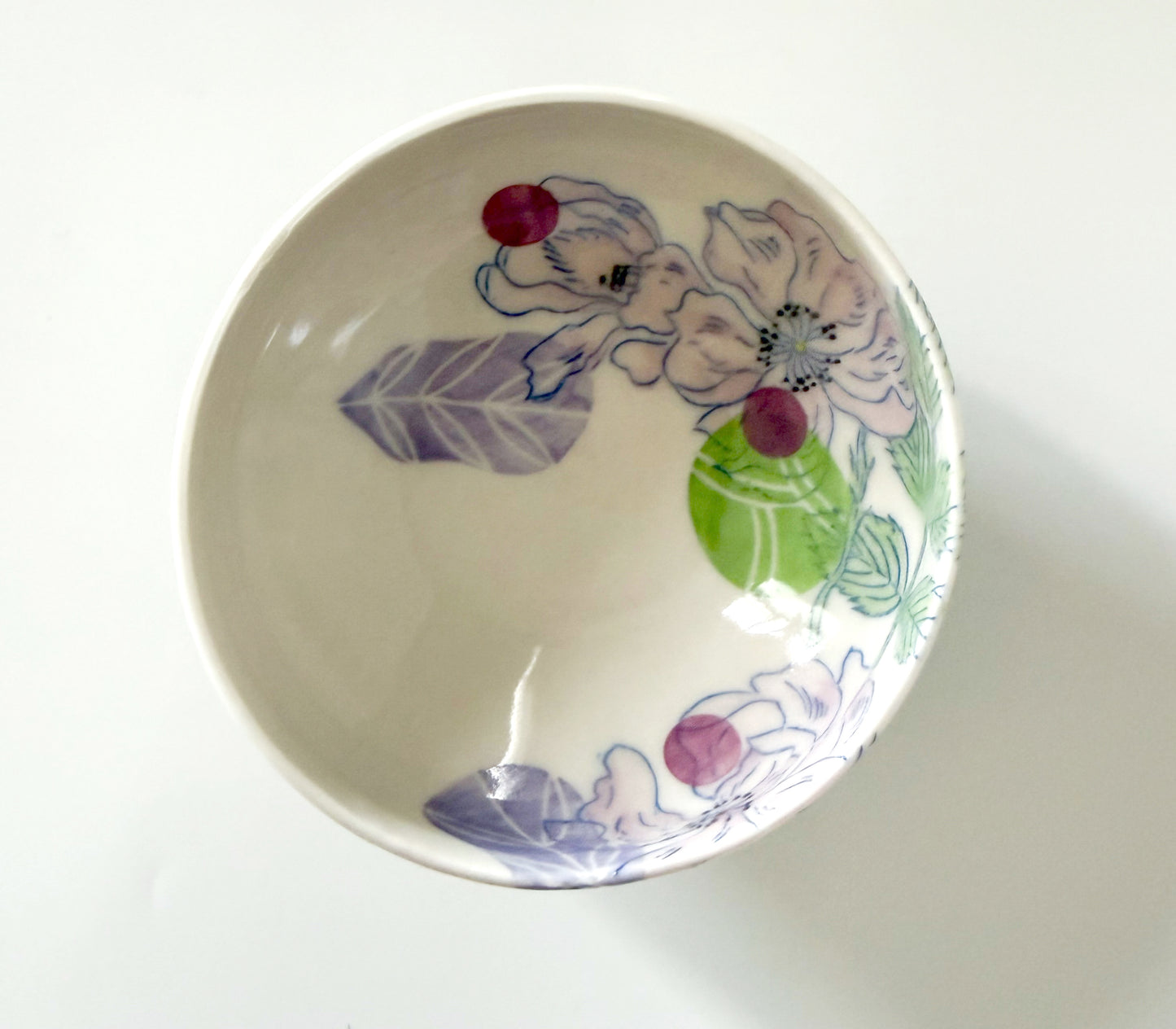 Individual bowl with roses