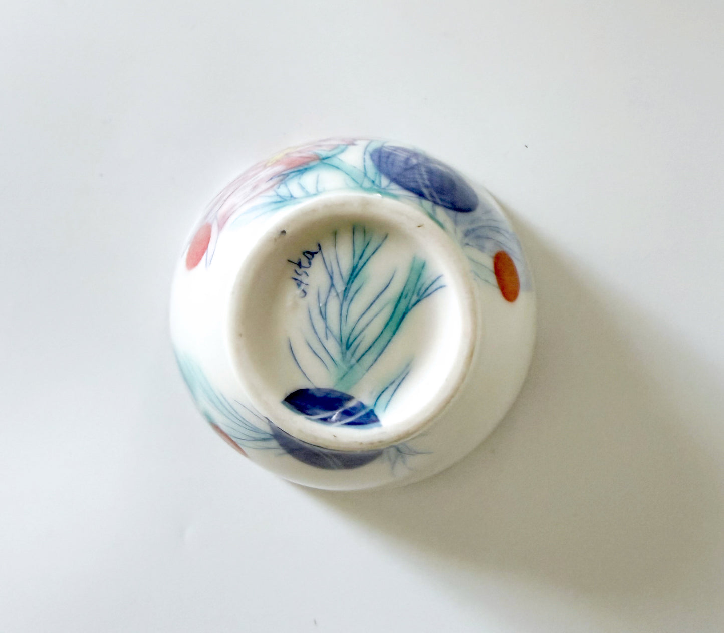 Small bowl with cosmos flowers