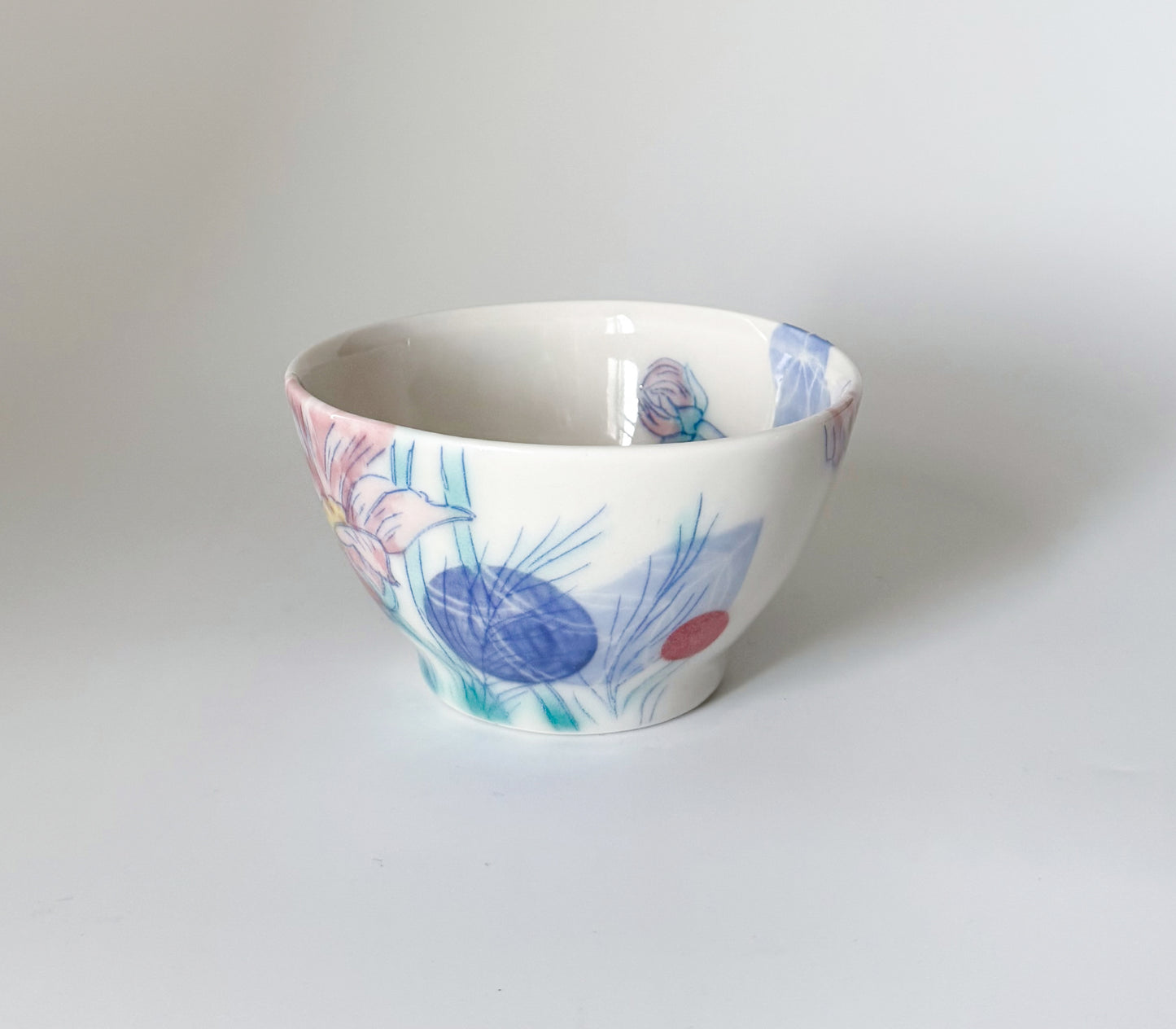 Small bowl with cosmos flowers
