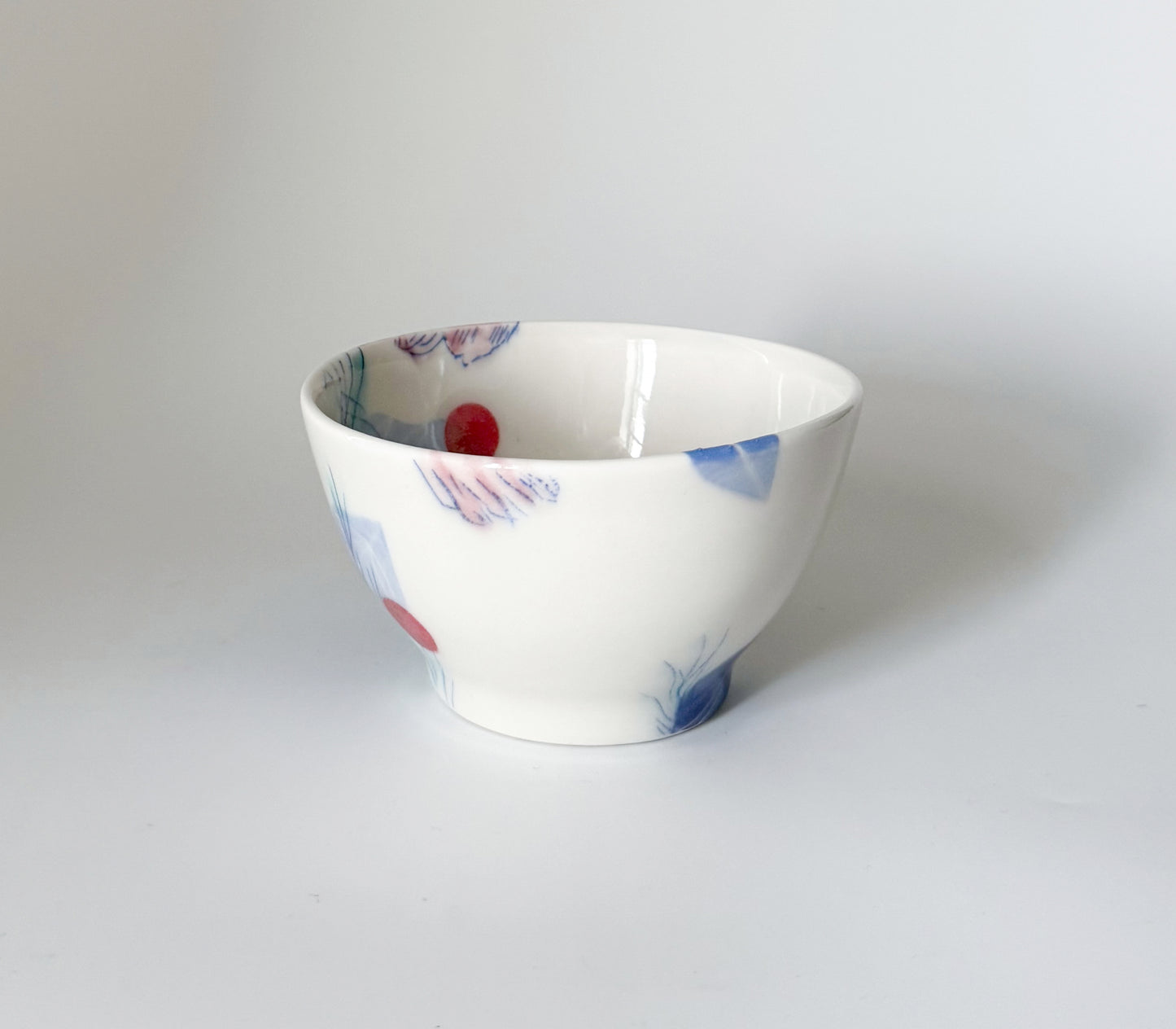 Small bowl with cosmos flowers