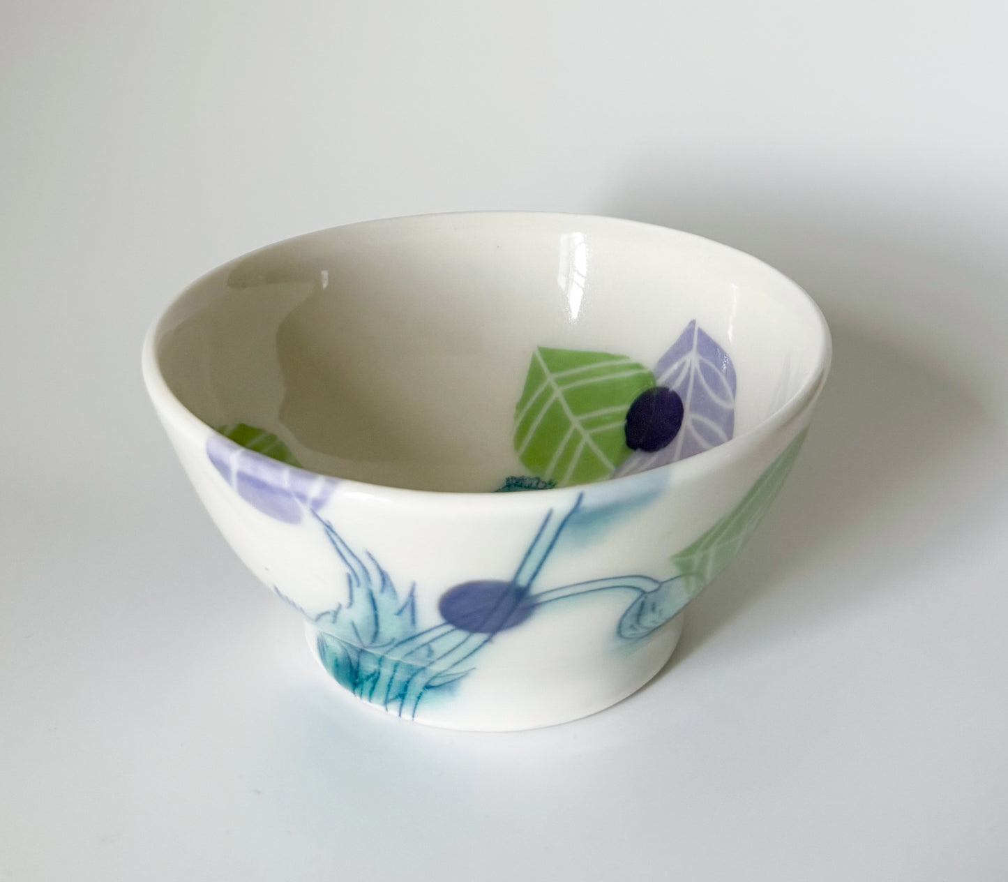 Small bowl with poppies