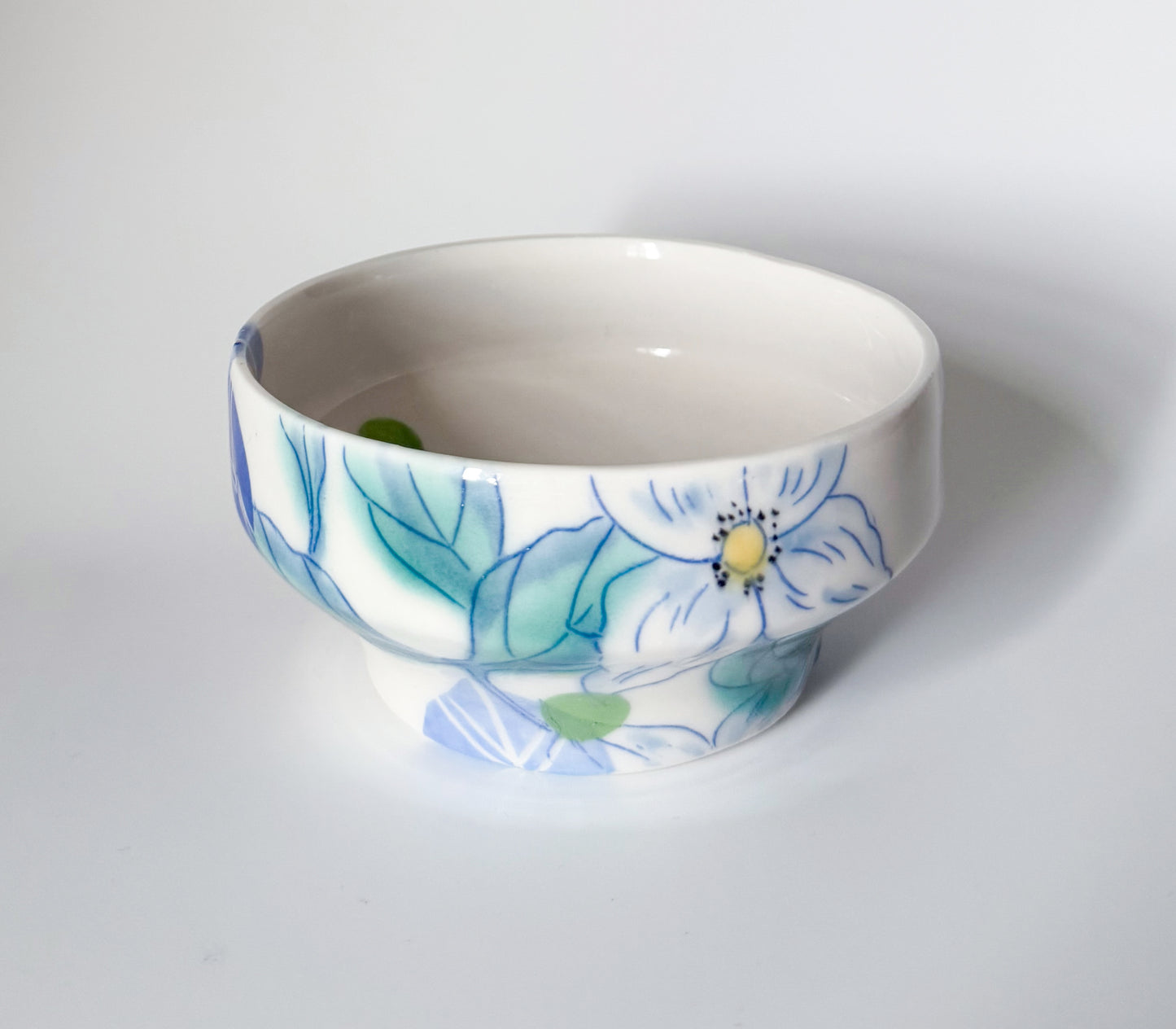 Individual bowl with dogwoods
