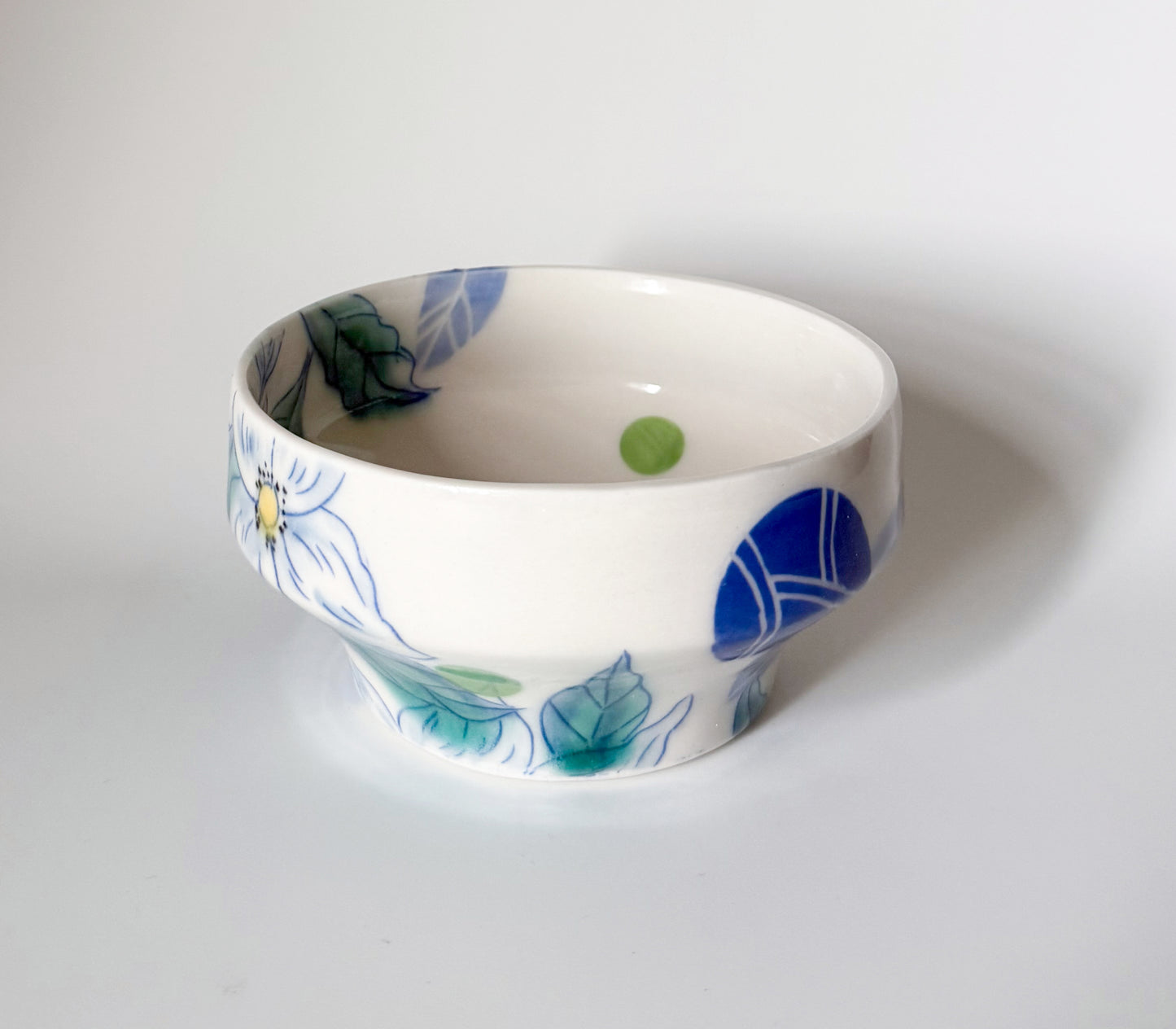 Individual bowl with dogwoods