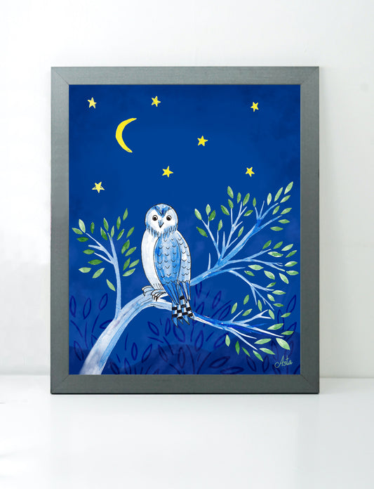 Night Owl art print