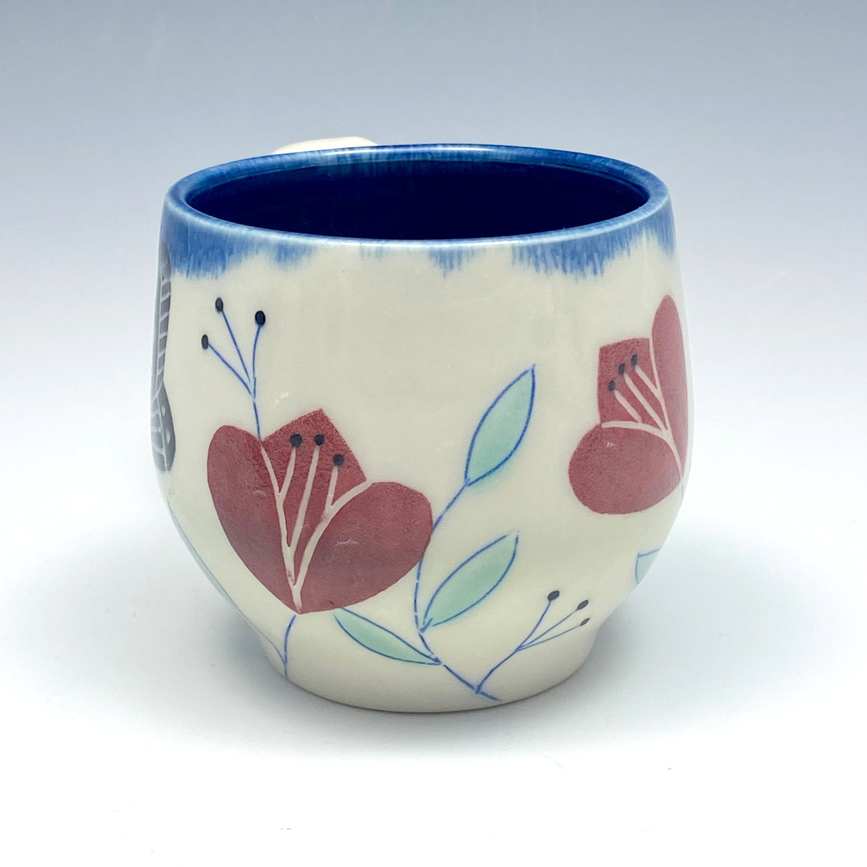 Mug with black butterflies 03