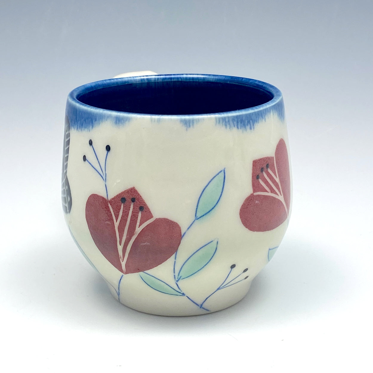 Mug with black butterflies 03